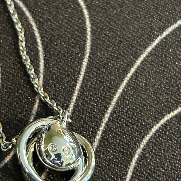 Swarovski Crystal Generation Pendant White Rhodium Plated 16” Signed Necklace - Picture 5 of 8